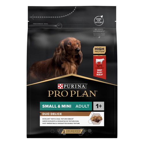 ProPlan DOG Small&Mini Adult Duo Delice Beef для собак малих порід з яловичиною 2,5кг