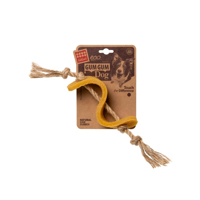 Іграшка для собак Долар GiGwi Gum gum каучук, пенька, 13,5 см 75344 GIGwi
