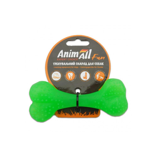 AnimAll Fun іграшка кістка зелена