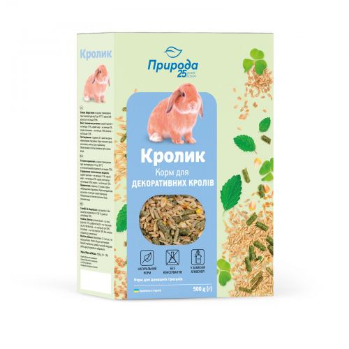 Корм Природа «Кролик» для для кроликів та інших декоративних гризунів,