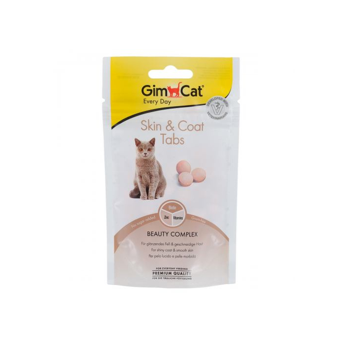 Вітаміни GimCat Every Day Skin ang Coat Tabs  для котів,