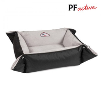 Лежак-трансформер Pet Fashion Simon сірий та чорний для собак 54х66х20см