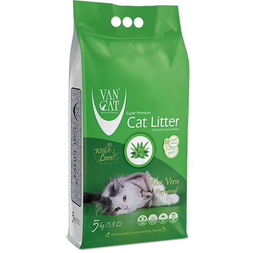 Van Cat Aloe Vera наповнювач бенонітовий для котячого туалету  (6л)