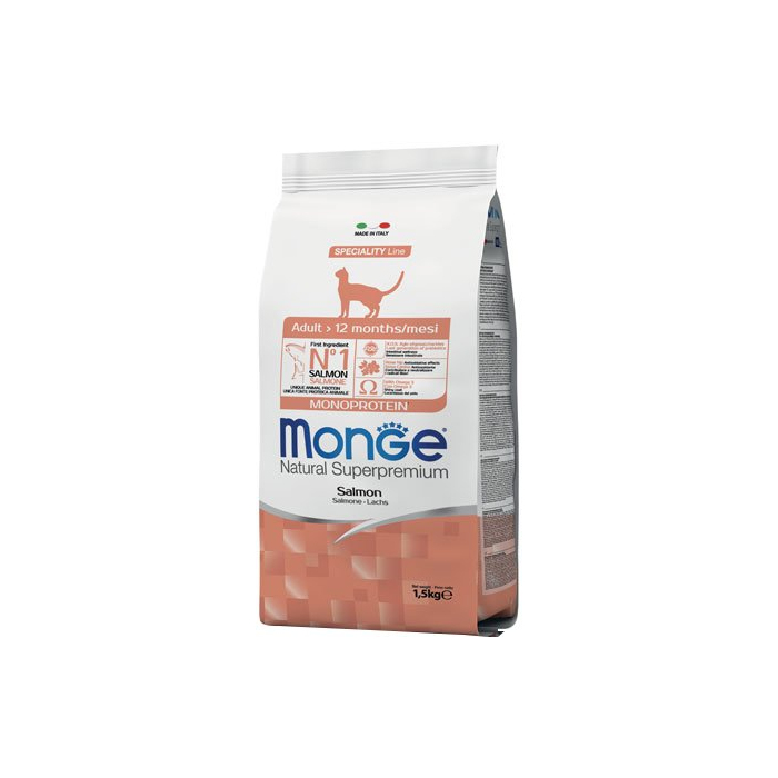 Monge CAT Monoprotein Salmon сухий корм для котів з лососем 1,5 кг