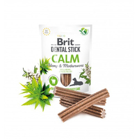 Ласощі для собак Brit Dental Stick Calm заспокійливі конопля та пустирник 7 шт 251 г