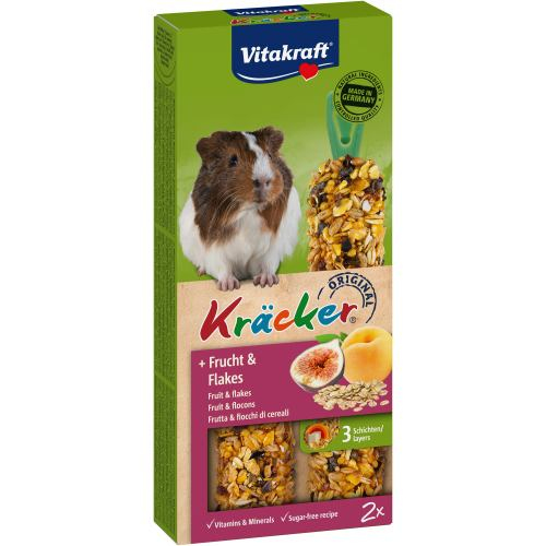 Vitakraft Kracker Original Frucht & Flakes ласощі для морських свинок з фруктами  / 2 шт