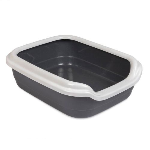 Туалет для котів Comfort M 41х30х13.5, сірий PR241699