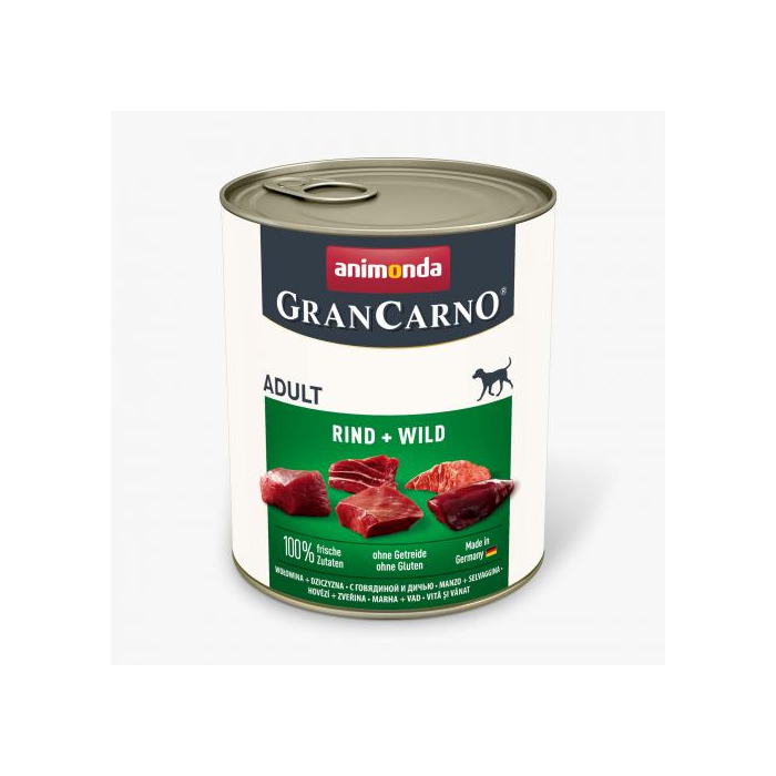Animonda GranCarno Adult Beef консерва для собак з яловичиною та дичиною
