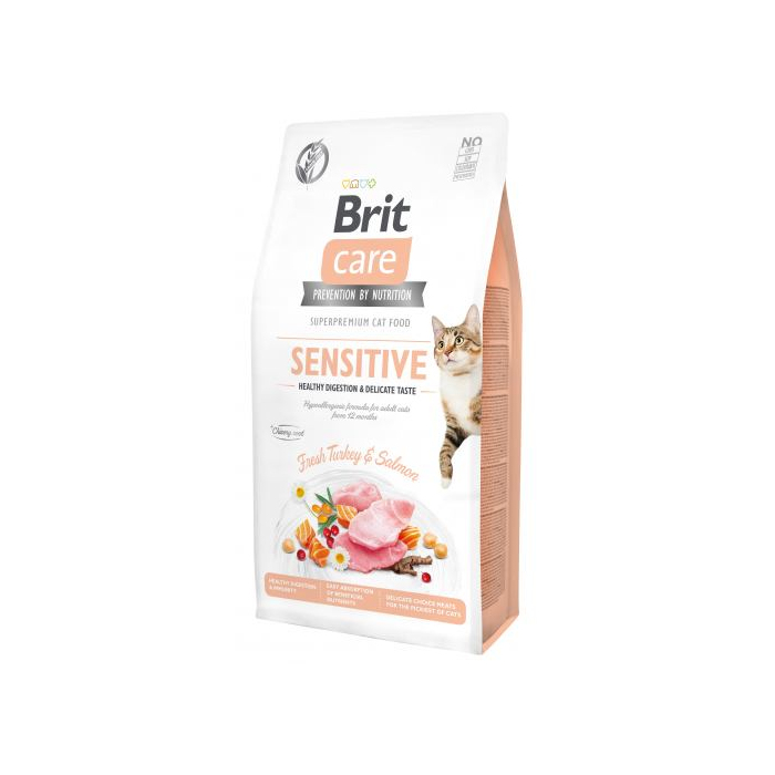 Сухий Корм Brit Care Cat GF Sensitive HDigestion & Delicate Taste