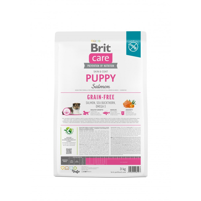 Brit Care DOG Grain-free Puppy для цуценят з лососем 1кг