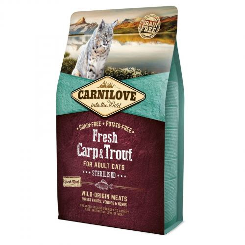 Carnilove CAT Fresh Carp & Trout для стерилізованих котів риба