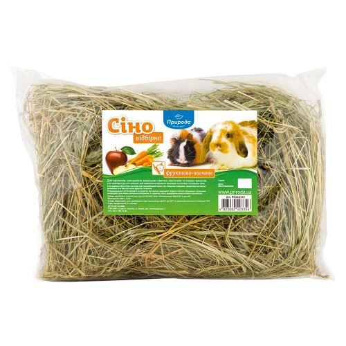 Сіно лугове Природа «Фруктово-овочеве» для гризунів,