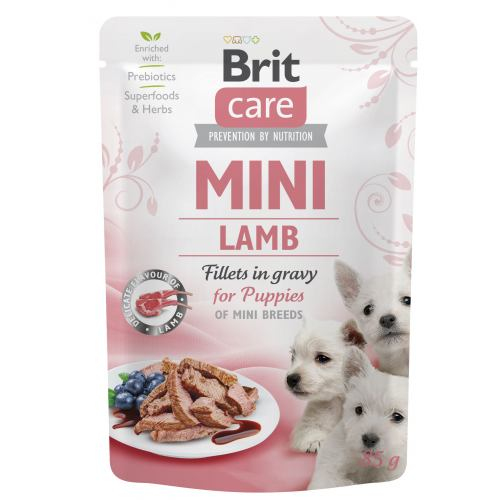 Вологий корм Brit Care Mini для цуценят, з філе ягняти в соусі,
