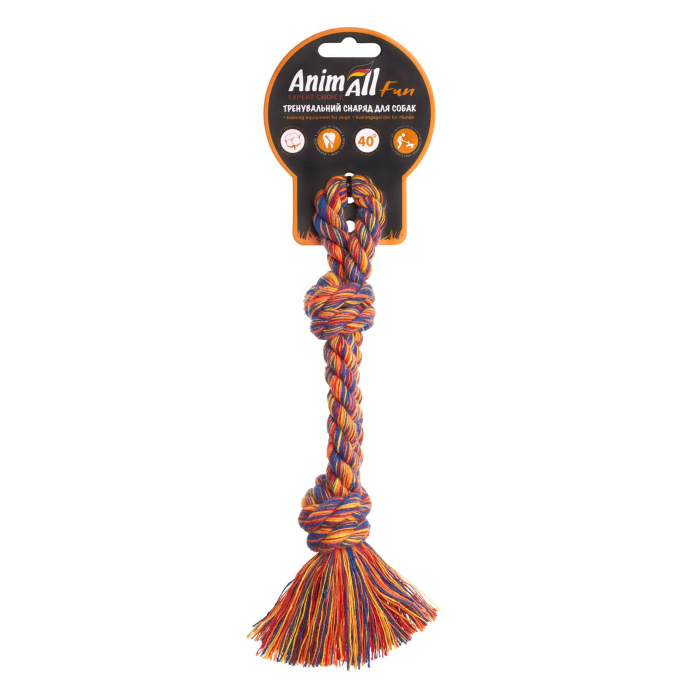AnimAll Fun Іграшка двійна канат-кістка для собак