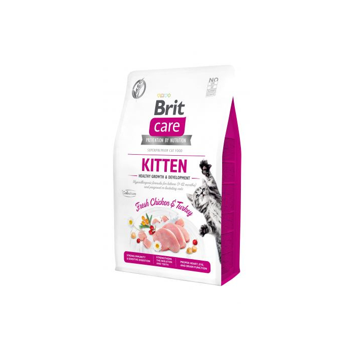 Сухий Корм Brit Care Cat GF Kitten HGrowth & Development