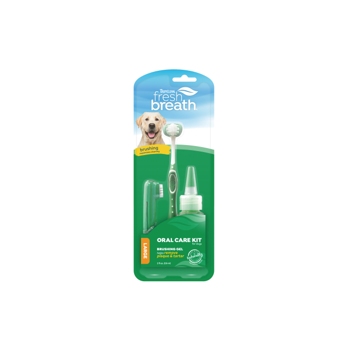TropiСlean Fresh Breath Total Care Kit for dogs large набір для догляду за ротовою порожнирою 59 мл