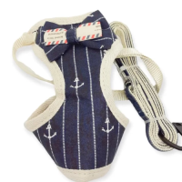 AnimAll Набір повідець та шлея для собак, костюм з бантиком