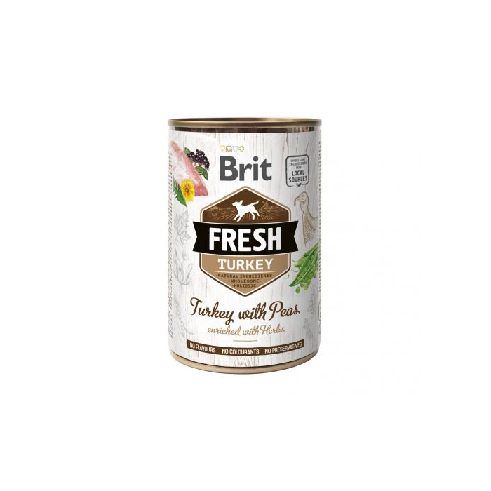 Brit Fresh Turkey Peas для собак, з індичкою та горошком, консерва