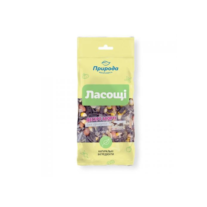 Ласощі Природа Десерт Асорті для гризунів,