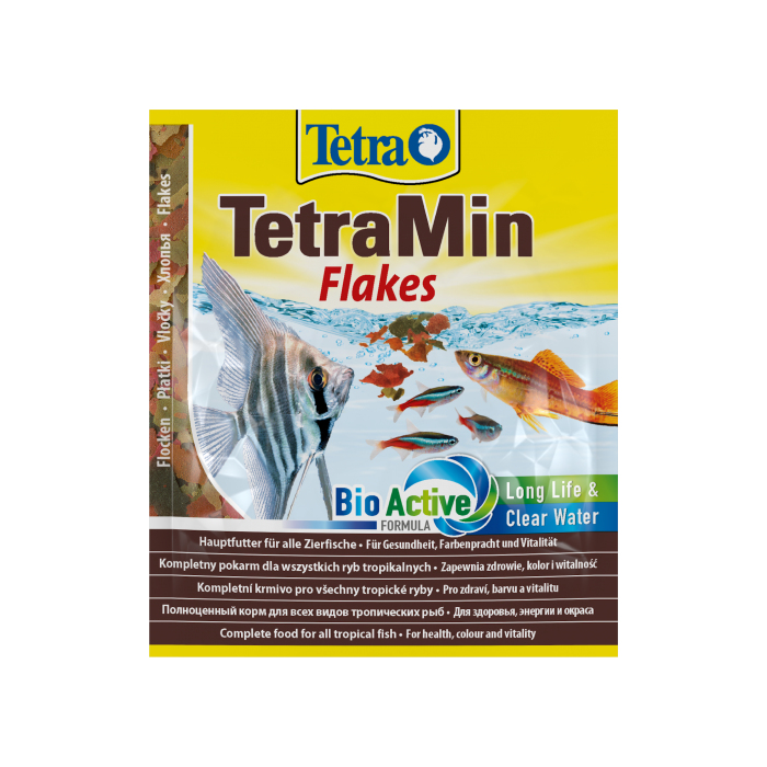 Tetra MIN пластівці основний корм для всіх декоративних акваріумних риб, 12г
