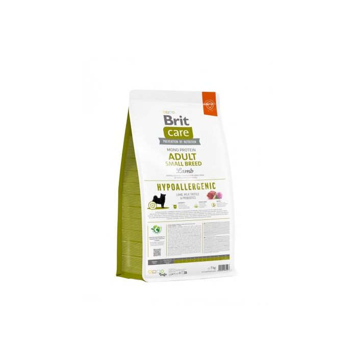 Brit Care DOG Hypoallergenic Adult Small Breed для собак малих порід з ягням, 3 кг
