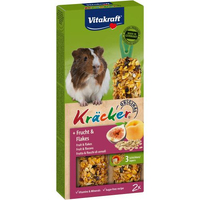 Vitakraft Kracker Original Frucht & Flakes ласощі для морських свинок з фруктами  / 2 шт