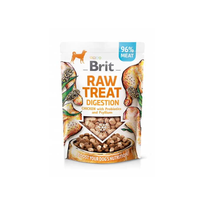 Ласощі для собак Brit Raw Treat freeze-dried Digestion для травлення, курка, 40 г 112131