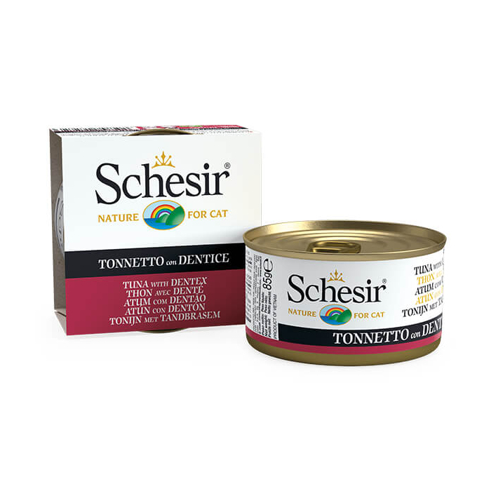 Schesir Tuna with Dentex консервы для кошек, тунец с зубаном