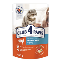 Клуб 4 Лапи пауч із ягням у соусі для дорослих котів