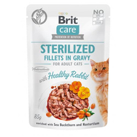 Вологий Корм Brit Care Cat pouch 85g филе в соусе кролик