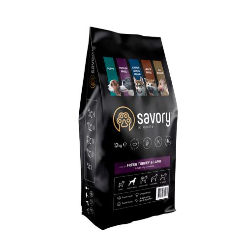 Savory Medium Breed rich in Fresh Turkey and Lamb