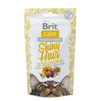 Brit Care CAT Shiny Hair ласощі для котів для шовковистого хутра і здорової шкіри з лососем 50г 111264/1388
