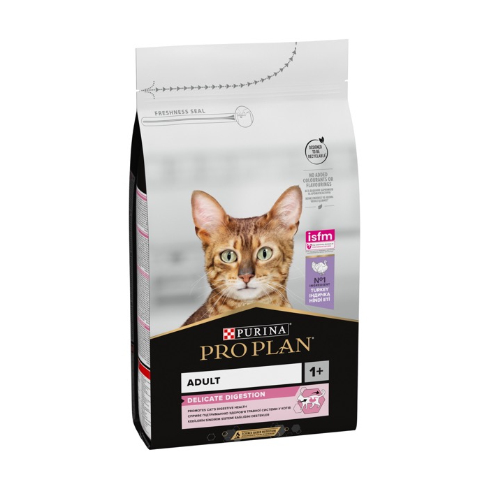 ProPlan Adult 1+ Delicate Digestion Turkey для котів з чутливим травлнням з індичкою 0,4кг