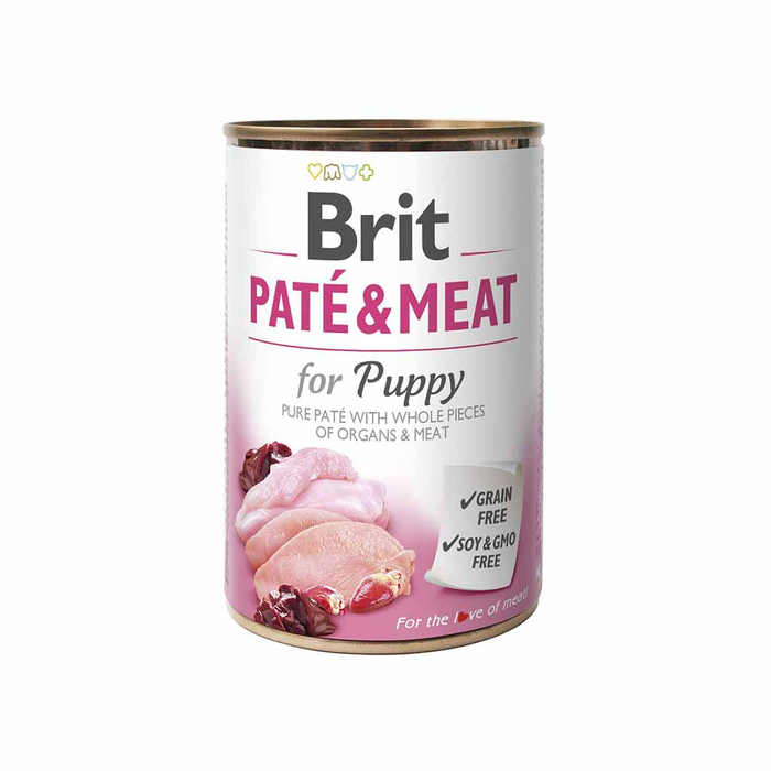 Вологий Корм Brit Pate and Meat Dog 400g з куркою та індичкою