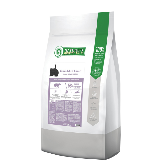 Nature's Protection DOG Mini Adult Small Breeds Lamb для собак малих порід з ягнятиною