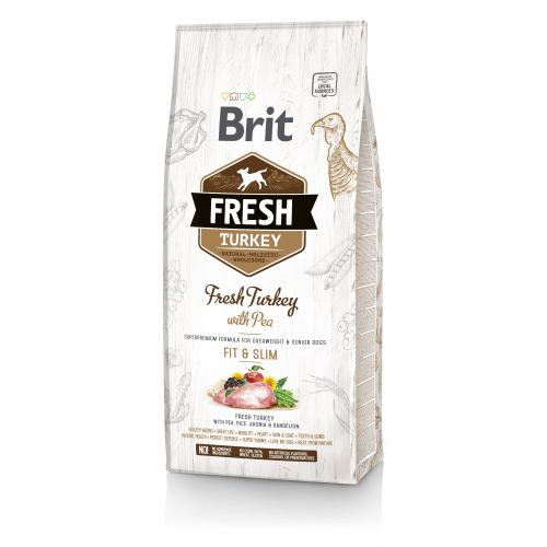 Сухий корм Brit Fresh Turkey Pea Adult для дорослих собак з індичкою та горохом, 12 кг
