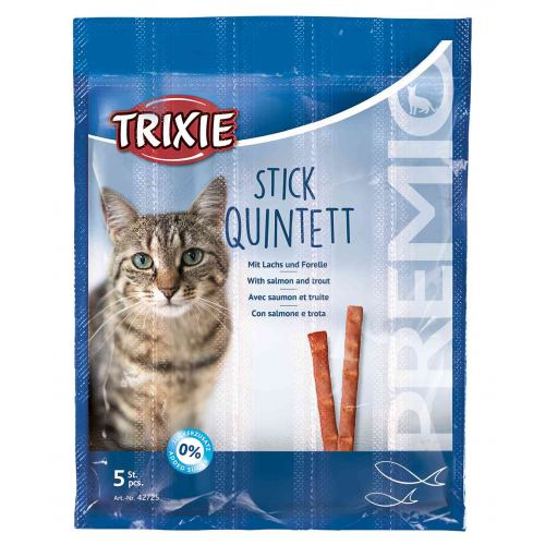 Ласощі Trixie Premio Quadro-Sticks для котів лосось та форель 5шт/упак (ціна за 1 паличку)