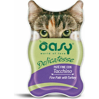 Oasy Wet Cat DELICATESSE консерва для котів з індичкою 85 гр 342221