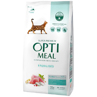 Optimeal CAT Sterilised Turkey with oat  для стерилізованих котів з індичкою та вівсом 1,5кг