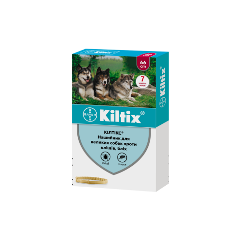 Kiltix (Bayer) нашийник проти бліх та кліщів для собак 66 см Bayer