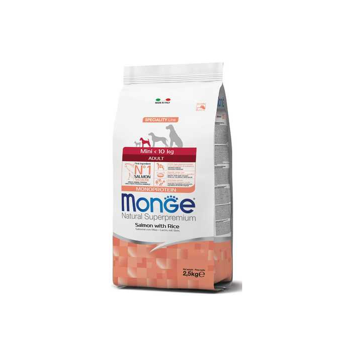 Monge Dog Mini Adult  сухий корм з ягням, рисом і картоплею для дорослих собак дрібних порід 2,5 кг 70011570