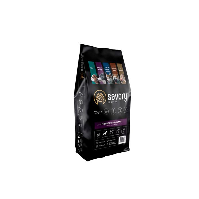 Savory Medium Breed rich in Fresh Turkey and Lamb