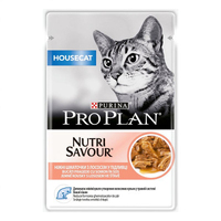 ProPlan CAT Pouch Adult Indoor Salmon вологий корм для котів з лососем в соусі