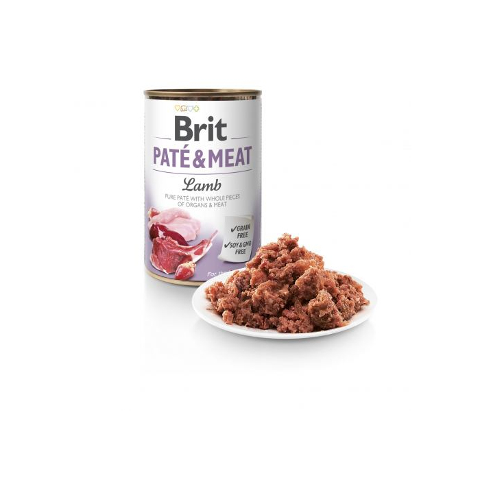 Вологий корм Brit Pate & Meat Lamb для собак з ягням консерва