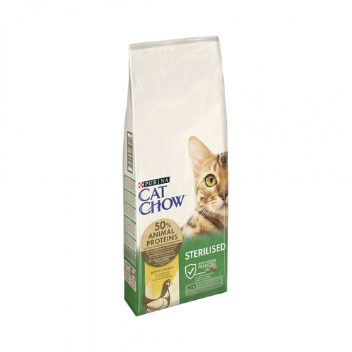 Cat Chow Sterilised для стерилізованих котів з куркою, сухий корм 15кг