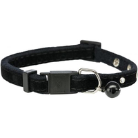 Нашийник Trixie для котів вельвет з заклепками і дзвіночком