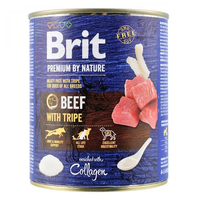 Brit Premium DOG by Nature вологий корм для собак яловичина з тельбухами