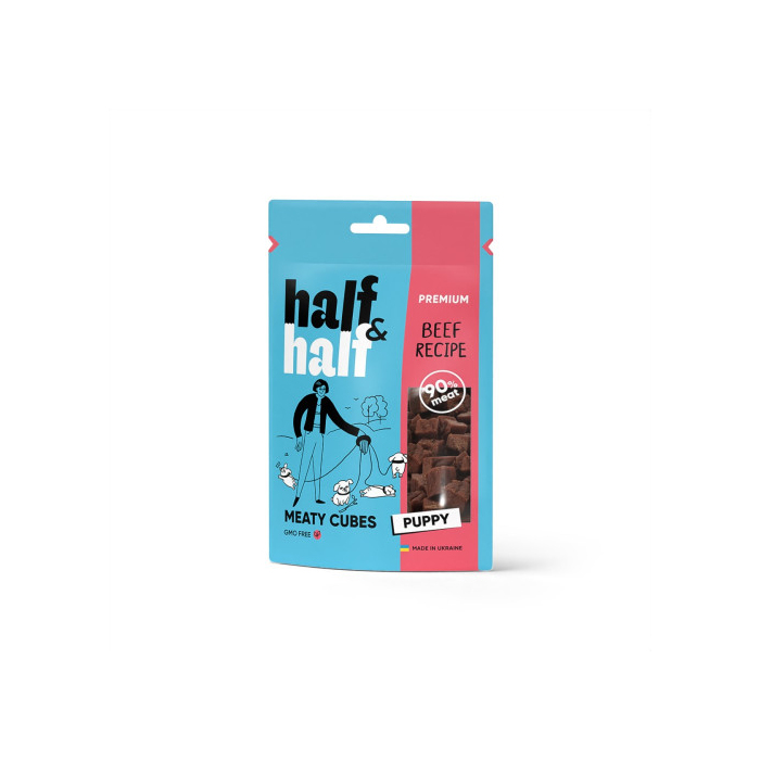 Ласощі Half&Half Puppy Beef для цуценят з яловичиною