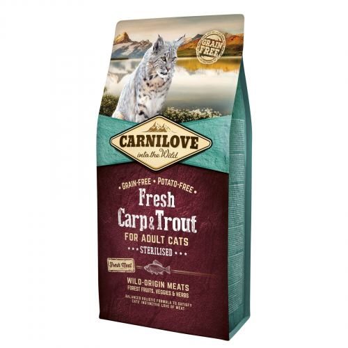 Carnilove CAT Fresh Carp and Trout для стерилізованих котів карп та форель