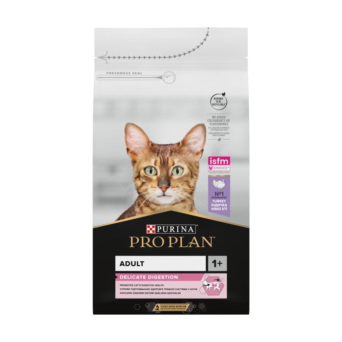 ProPlan Adult 1+ Delicate Digestion Turkey для котів з чутливим травлнням з індичкою 0,4кг